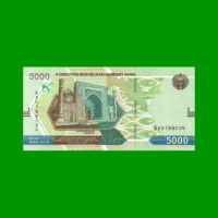 BILLETE DE UZBEKISTAN 5.000 SUM, PICK 88, AÑO 2021, ESTADO SIN CIRCULAR.-