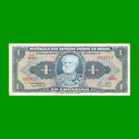 BILLETE DE BRASIL 1 CRUZEIRO, PICK 150d, AÑO 1958, ESTADO EXCELENTE- .-