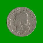 MONEDA DE ARGENTINA, M$N 2DA CIRCULACION, 0,20 CTVOS, AÑO 1921, ESTADO USADA.- - Imagen 2