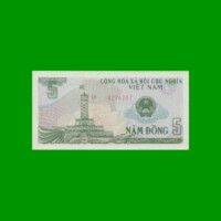 BILLETE DE VIETNAM 5 DONG, PICK 92, AÑO 1985, ESTADO SIN CIRCULAR.-