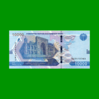 BILLETE DE UZBEKISTAN 10.000 SUM, PICK 89, AÑO 2021, ESTADO SIN CIRCULAR.-