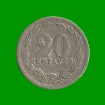 MONEDA DE ARGENTINA, M$N 2DA CIRCULACION, 0,20 CTVOS, AÑO 1921, ESTADO USADA.-