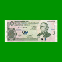 BONO DE ENTRE RIOS $ 1,00, EC 342, AÑO 31/05/2002, ESTADO EXCELENTE- .-
