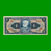 BILLETE DE BRASIL 1 CRUZEIRO, PICK 150d, AÑO 1958, ESTADO EXCELENTE- .-