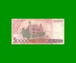 BILLETE DE BRASIL 50.000 CRUZEIROS RESELLADO 50 CRUZADOS, PICK 207a, AÑO 1986, ESTADO BUENO.- - Imagen 2