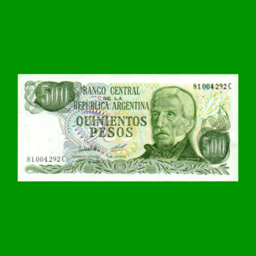 PESOS LEY 18.188 $500,00, BOT 2430a, AÑO 1981, ESTADO EXCELENTE+ .-