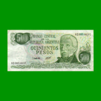 PESOS LEY 18.188 $500,00, BOT 2430b, AÑO 1981, ESTADO MUY BUENO.-