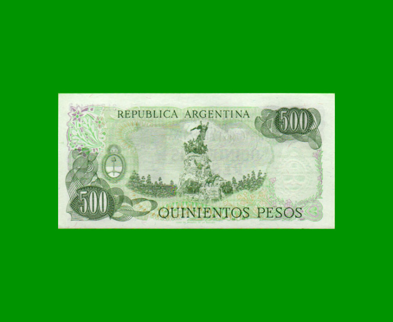 PESOS LEY 18.188 $500,00, BOT 2427a, AÑO 1979, ESTADO SIN CIRCULAR.- - Imagen 2