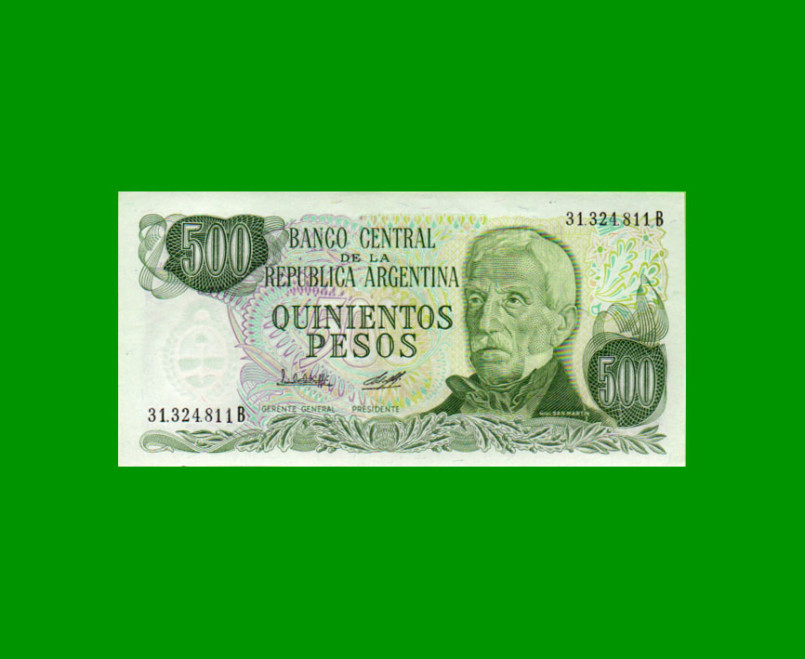 PESOS LEY 18.188 $500,00, BOT 2427a, AÑO 1979, ESTADO SIN CIRCULAR.-