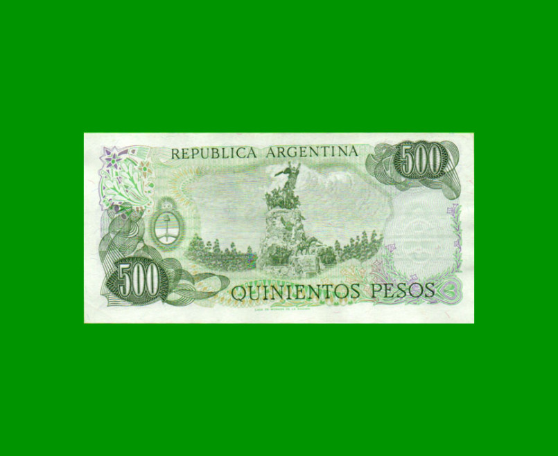 PESOS LEY 18.188 $500,00, BOT 2427b, AÑO 1979, ESTADO EXCELENTE+ .- - Imagen 2