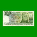 PESOS LEY 18.188 $500,00, BOT 2427b, AÑO 1979, ESTADO EXCELENTE+ .-