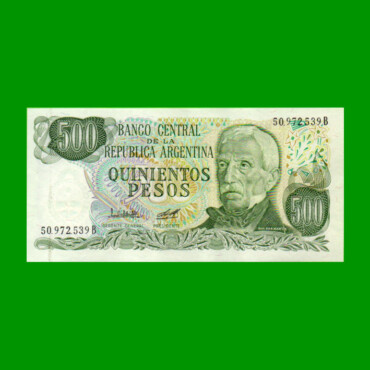 PESOS LEY 18.188 $500,00, BOT 2427b, AÑO 1979, ESTADO SIN CIRCULAR.-