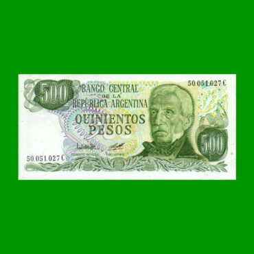 PESOS LEY 18.188 $500,00, BOT 2428a, AÑO 1979, ESTADO SIN CIRCULAR.-