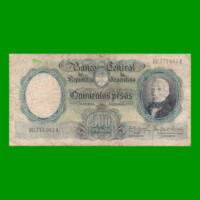 MONEDA NACIONAL $500,00, BOT 2114, AÑO 1964, ESTADO BUENO.-