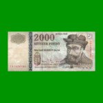 BILLETE DE HUNGRIA 2.000 FORINT, PICK 190c, AÑO 2004, ESTADO MUY BUENO- .-