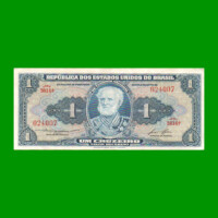 BILLETE DE BRASIL 1 CRUZEIRO, PICK 150d, AÑO 1958, ESTADO EXCELENTE.-