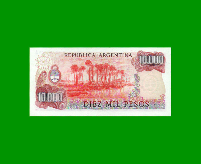 REPOSICION BILLETE PESOS LEY 18.188 $ 10.000,00, BOT 2489, ESTADO SIN CIRCULAR.- - Imagen 2