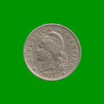 MONEDA DE ARGENTINA, M$N 2DA CIRCULACION, 0,05 CTVOS, AÑO 1922, ESTADO USADA.- - Imagen 2