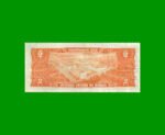 BILLETE DE BRASIL 2 CRUZEIROS, PICK 151a, AÑO 1954, ESTADO MUY BUENO.- - Imagen 2