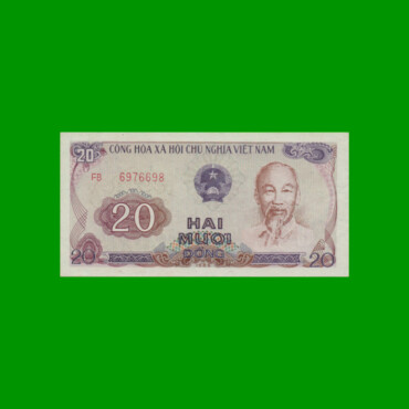 BILLETE DE VIETNAM 20 DONG, PICK 94, AÑO 1985, ESTADO EXCELENTE.-