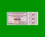 BONO DE CORDOBA $ 100,00, EC 271, AÑO 1995, SERIE A, ESTADO EXCELENTE+ .-
