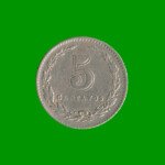 MONEDA DE ARGENTINA, M$N 2DA CIRCULACION, 0,05 CTVOS, AÑO 1922, ESTADO USADA.-