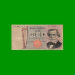BILLETE DE ITALIA 1.000 LIRAS, PICK 101b, AÑO 1971, ESTADO MUY BUENO- .-