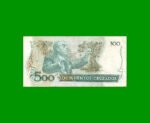 BILLETE DE BRASIL 500 CRUZADOS, PICK 212b, AÑO 1987, ESTADO MUY BUENO- .- - Imagen 2
