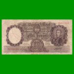 MONEDA NACIONAL $1.000,00, BOT 2138, NUMEROS ROJOS, AÑO 1955, ESTADO BUENO.-