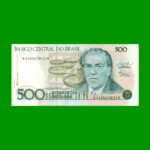 BILLETE DE BRASIL 500 CRUZADOS, PICK 212c, AÑO 1987, ESTADO SIN CIRCULAR.-
