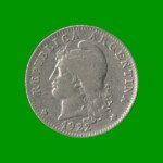 MONEDA DE ARGENTINA, M$N 2DA CIRCULACION, 0,20 CTVOS, AÑO 1922, ESTADO USADA.- - Imagen 2