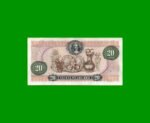 BILLETE DE COLOMBIA $ 20,00, PICK 409d, AÑO 1983, ESTADO EXCELENTE.- - Imagen 2