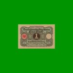 BILLETE DE ALEMANIA 1 MARCO, PICK 58, AÑO 1920, ESTADO SIN CIRCULAR.-