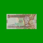 BILLETE DE TURKMENISTAN 5 MANAT, PICK 30, AÑO 2012, ESTADO SIN CIRCULAR.-