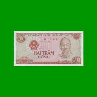BILLETE DE VIETNAM 200 DONG, PICK 100, AÑO 1987, ESTADO SIN CIRCULAR.-