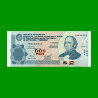 BONO DE ENTRE RIOS $ 2,00, EC 345, AÑO 21/05/2002, ESTADO EXCELENTE+ .-