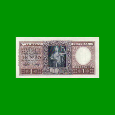 MONEDA NACIONAL $1,00, BOT 1910, AÑO 1953, ESTADO SIN CIRCULAR.-