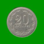 MONEDA DE ARGENTINA, M$N 2DA CIRCULACION, 0,20 CTVOS, AÑO 1922, ESTADO USADA.-