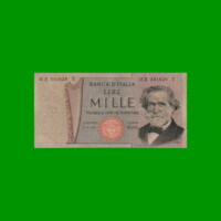 BILLETE DE ITALIA 1.000 LIRAS, PICK 101c, AÑO 1973, ESTADO BUENO.-