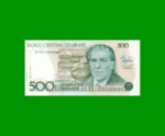 BILLETE DE BRASIL 500 CRUZADOS, PICK 212d, AÑO 1988, ESTADO SIN CIRCULAR.-