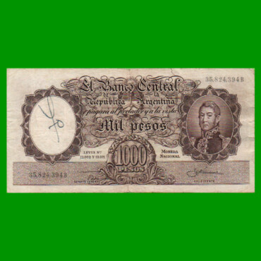 MONEDA NACIONAL $1.000,00, BOT 2144a, AÑO 1959, ESTADO MUY BUENO- .-