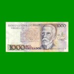 BILLETE DE BRASIL 1.000 CRUZADOS, PICK 213b, AÑO 1988, ESTADO EXCELENTE- .-