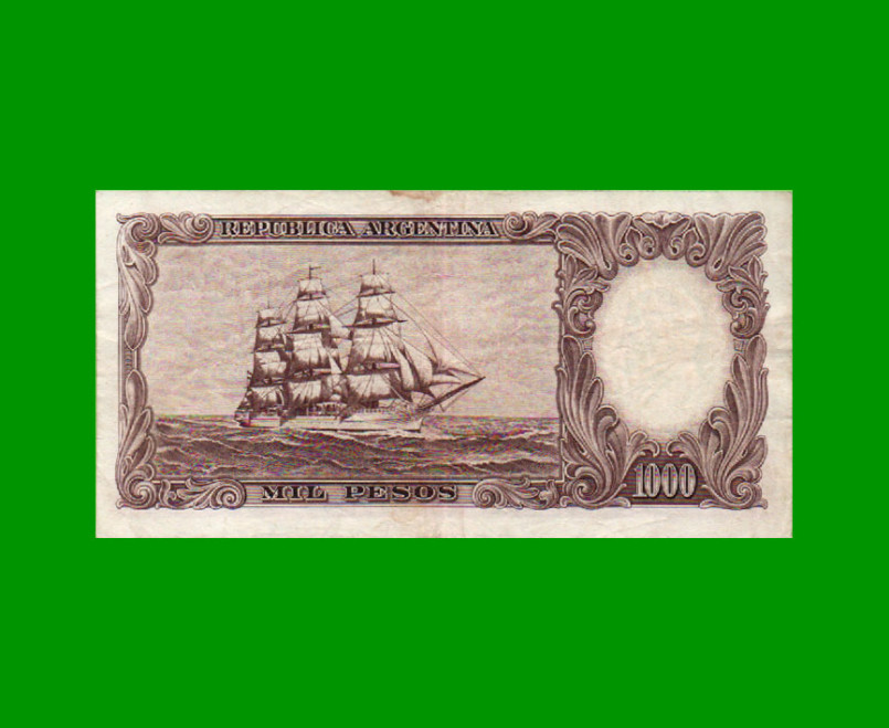 MONEDA NACIONAL $1.000,00, BOT 2144b, AÑO 1959, ESTADO MUY BUENO+ .- - Imagen 2