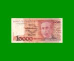 BILLETE DE BRASIL 10.000 CRUZADOS, PICK 215, AÑO 1988, ESTADO BUENO+ .-