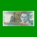 BILLETE DE BRASIL 5.000 CRUZADOS RESELLADO 5 CRUZADOS NOVOS, PICK 217a, AÑO 1989, ESTADO EXCELENTE- .-