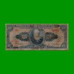 BILLETE DE BRASIL 100 CRUZEIROS, PICK 153b, AÑO 1956, ESTADO REGULAR.-
