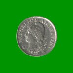 MONEDA DE ARGENTINA, M$N 2DA CIRCULACION, 0,05 CTVOS, AÑO 1923, ESTADO USADA.- - Imagen 2