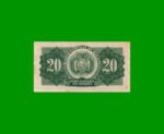 BILLETE DE BOLIVIA 20 BOLIVIANOS, PICK 131, AÑO 1928, ESTADO MUY BUENO+ .- - Imagen 2