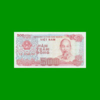 BILLETE DE VIETNAM 500 DONG, PICK 101, AÑO 1988, ESTADO SIN CIRCULAR.-