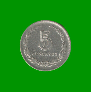 MONEDA DE ARGENTINA, M$N 2DA CIRCULACION, 0,05 CTVOS, AÑO 1923, ESTADO USADA.-